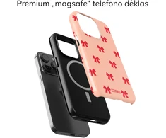 Coveris Telefono dėklas Magsafe "Bow Elegance" iPhone 12-17, Samsung S22-26, Google Pixel 10/Pro/ProXL modeliams