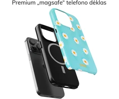 Coveris Telefono dėklas Magsafe "Chamomile" iPhone 12-17, Samsung S22-26, Google Pixel 10/Pro/ProXL modeliams