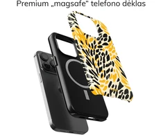 Coveris Telefono dėklas Magsafe "Cheetah" iPhone 12-17, Samsung S22-26, Google Pixel 10/Pro/ProXL modeliams