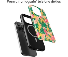 Coveris Telefono dėklas Magsafe "Coral" iPhone 12-17, Samsung S22-26, Google Pixel 10/Pro/ProXL modeliams