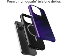 Coveris Telefono dėklas Magsafe "Darkness" iPhone 12-17, Samsung S22-26, Google Pixel 10/Pro/ProXL modeliams