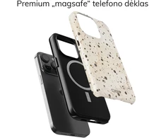 Coveris Telefono dėklas Magsafe "Dots" iPhone 12-17, Samsung S22-26, Google Pixel 10/Pro/ProXL modeliams