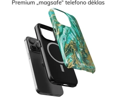 Coveris Telefono dėklas Magsafe "Emerald" iPhone 12-17, Samsung S22-26, Google Pixel 10/Pro/ProXL modeliams