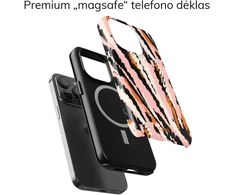 Coveris Telefono dėklas Magsafe "Exotic Stripes" iPhone 12-17, Samsung S22-26, Google Pixel 10/Pro/ProXL modeliams