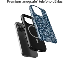 Coveris Telefono dėklas Magsafe "Fishtopia" iPhone 12-17, Samsung S22-26, Google Pixel 10/Pro/ProXL modeliams