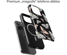 Coveris Telefono dėklas Magsafe "Flutterific" iPhone 12-17, Samsung S22-26, Google Pixel 10/Pro/ProXL modeliams