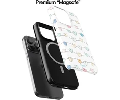 Coveris Telefono dėklas Magsafe "Heart Trails" iPhone 12-17, Samsung S22-26, Google Pixel 10/Pro/ProXL modeliams