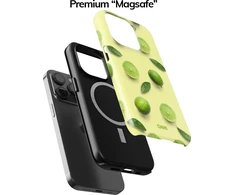 Coveris Telefono dėklas Magsafe "Lime Splash" iPhone 12-17, Samsung S22-26, Google Pixel 10/Pro/ProXL modeliams