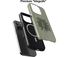 Coveris Telefono dėklas Magsafe "Medusa" iPhone 12-17, Samsung S22-26, Google Pixel 10/Pro/ProXL modeliams