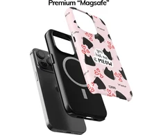 Coveris Telefono dėklas Magsafe "Meow" iPhone 12-17, Samsung S22-26, Google Pixel 10/Pro/ProXL modeliams