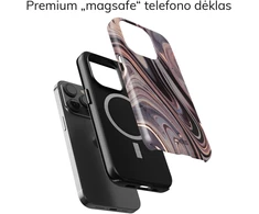 Coveris Telefono dėklas Magsafe "Midnight" iPhone 12-17, Samsung S22-26, Google Pixel 10/Pro/ProXL modeliams