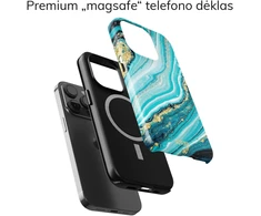 Coveris Telefono dėklas Magsafe "Ocean Marble" iPhone 12-17, Samsung S22-26, Google Pixel 10/Pro/ProXL modeliams