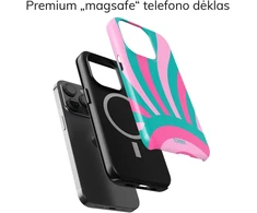 Coveris Telefono dėklas Magsafe "PinkSun" iPhone 12-17, Samsung S22-26, Google Pixel 10/Pro/ProXL modeliams