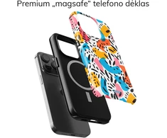 Coveris Telefono dėklas Magsafe "Safari" iPhone 12-17, Samsung S22-26, Google Pixel 10/Pro/ProXL modeliams
