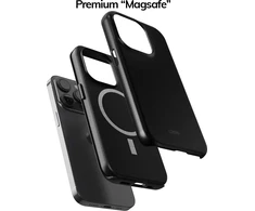 Coveris Telefono dėklas Magsafe "Simple juodas" iPhone 12-17, Samsung S22-26, Google Pixel 10/Pro/ProXL modeliams