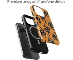 Coveris Telefono dėklas Magsafe "Snake" iPhone 12-17, Samsung S22-26, Google Pixel 10/Pro/ProXL modeliams