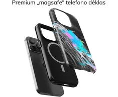 Coveris Telefono dėklas Magsafe "Space" iPhone 12-17, Samsung S22-26, Google Pixel 10/Pro/ProXL modeliams