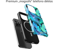 Coveris Telefono dėklas Magsafe "Tropic" iPhone 12-17, Samsung S22-26, Google Pixel 10/Pro/ProXL modeliams