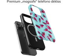 Coveris Telefono dėklas Magsafe "Violetinė Petals" iPhone 12-17, Samsung S22-26, Google Pixel 10/Pro/ProXL modeliams