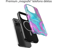 Coveris Telefono dėklas Magsafe "Wave" iPhone 12-17, Samsung S22-26, Google Pixel 10/Pro/ProXL modeliams