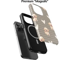 Coveris Telefono dėklas Magsafe "Woof" iPhone 12-17, Samsung S22-26, Google Pixel 10/Pro/ProXL modeliams