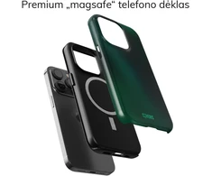 Coveris Telefono dėklas Magsafe "Žalias Essence" iPhone 12-17, Samsung S22-26, Google Pixel 10/Pro/ProXL modeliams