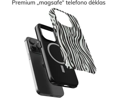 Coveris Telefono dėklas Magsafe "Zebration" iPhone 12-17, Samsung S22-26, Google Pixel 10/Pro/ProXL modeliams