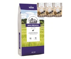 bosch Dog Premium 20kg + BEMO arklienos skanėstai 130g x 3