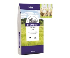 bosch Dog Premium 20kg + BEMO triušio skanėstai 130g x 2