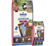 Bosch Petfood bosch Junior su ėriena ir ryžiais 15kg+2kg