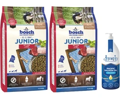 Bosch Petfood bosch Junior su ėriena ir ryžiais 1kg+1kg+lašišų aliejus 100ml