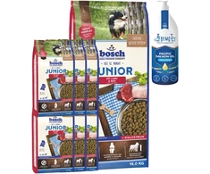 Bosch Petfood bosch Junior su ėriena ir ryžiais 15kg+6kg+lašišų aliejus 500ml