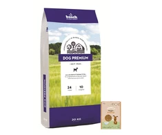 Bosch Tiernahrung bosch Dog Premium 20kg + Sammys Muslitaler 1kg