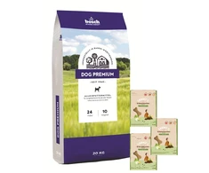 Bosch Tiernahrung bosch Dog Premium 20kg + Sammys Herbal Bones 3kg