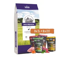 Bosch Tiernahrung bosch Dog Premium 20kg + Schnauze Fill-up Box 5 x 250g