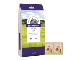Bosch Tiernahrung bosch Dog Premium 20kg + Sammys Muslitaler 2kg