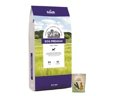 Bosch Tiernahrung bosch Dog Premium 20kg + Sammys Tooth Bar 250g
