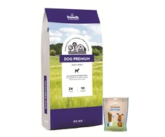 Bosch Tiernahrung bosch Dog Premium 20kg + Sammys Tooth Stiks 300g