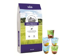Bosch Tiernahrung bosch Dog Premium 20kg + Fruitees asorti