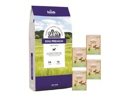 Bosch Tiernahrung bosch Dog Premium 20kg + Sammys Crispy Cracker 4kg
