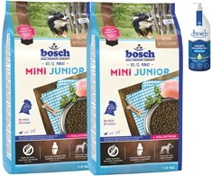 Bosch Petfood Mini Junior 2kg + lašišų aliejus 100ml