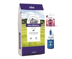 Rinkinys Dog Premium 20kg / BEMO Cistus 130g / Lašišų aliejus 500ml