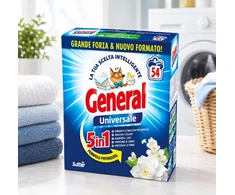 Skalbimo milteliai GENERAL 5in1 2,4kg