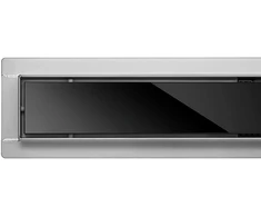 Fala LINEAR DRAIN Juodas GLASS 70 CM WET&amp;DRY