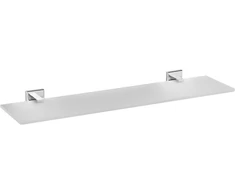 Fala Stiklinė lentyna 50 cm, Quad Chrome, vonios kambariui, metalinė lentyna, sieninė lentyna