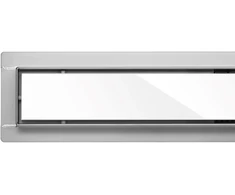 Fala WET&amp;DRY Baltas GLASS LINEAR DRAIN 60 CM