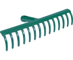 FLO GRABIE METALOWE 34cm. 14 ZĘBÓW NIEOPRAWIONE 35751