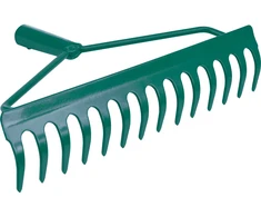 FLO GRABIE METALOWE KABŁĄKOWE 36cm 14 ZĘBÓW, NIEOPRAWIONE 35755