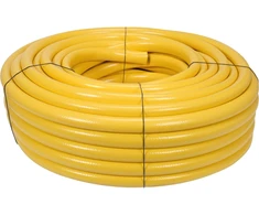 FLO Sodo žarna 50m, 1 colio skersmens, atspari UV spinduliams, lanksti sodo žarna, PVC vandens žarna, lauko žarna