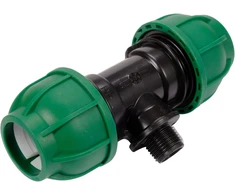 FLO TEE PP GZ 32MM X 1/2'' X 32MM